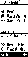 Flight menu shortcut