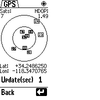 GPS Menu