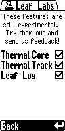 Leaf Labs settings