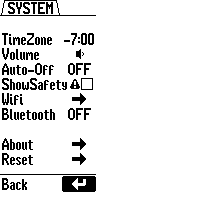 System Menu