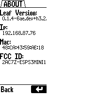 System About Menu