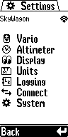 Settings Menu