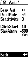 Vario Settings